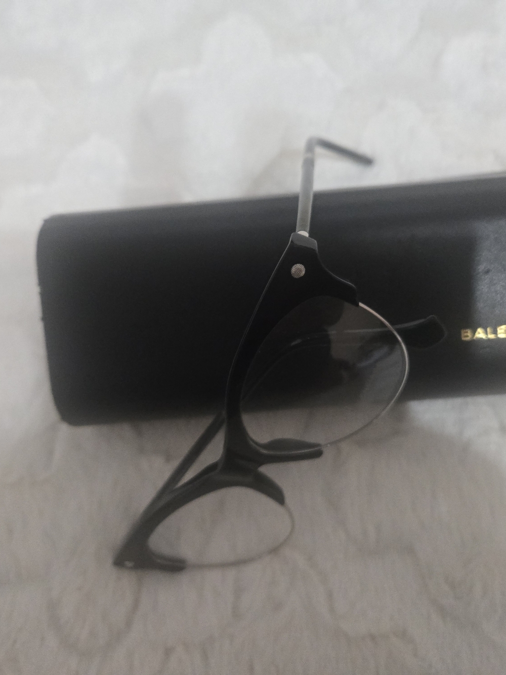 Balenciaga Black Round Optical Glasses - Men Accessories